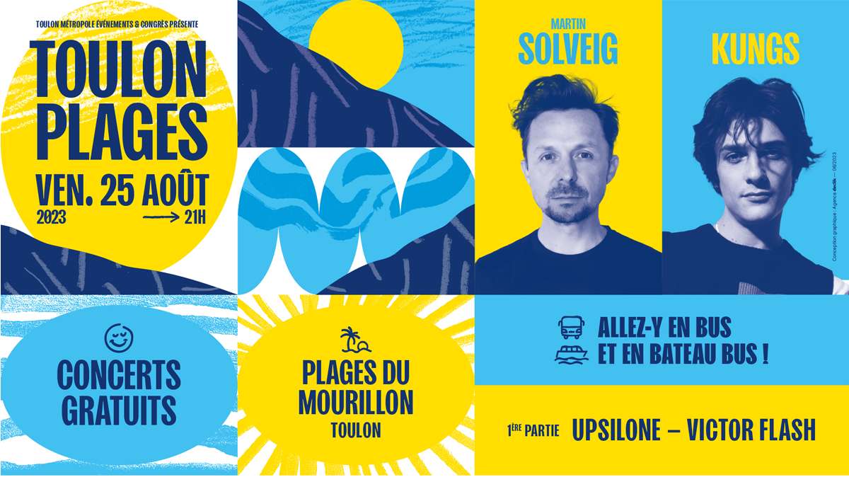 Kungs et Martin Solveig en concert gratuit au Mourillon Ã  Toulon cet Ã©tÃ©