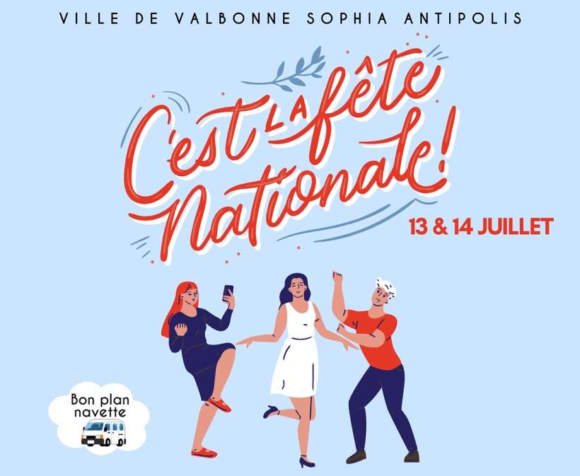 Festivités du 14 juillet à valbonne