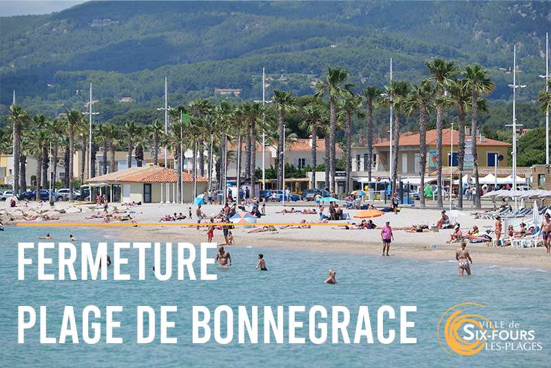 Six-Fours: la plage de Bonnegrâce interdite à la baignade ce mercredi
