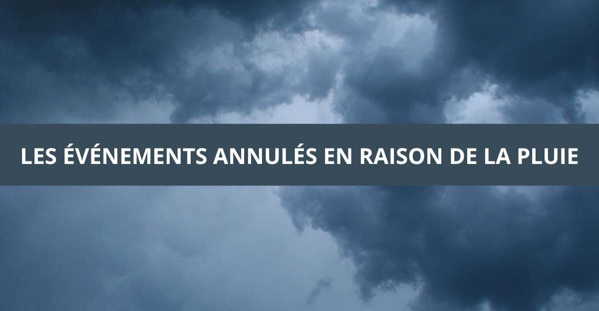 Météo : La liste des événements annulés ce samedi 16 septembre en raison de la pluie dans les Bouches du Rhône et le Var