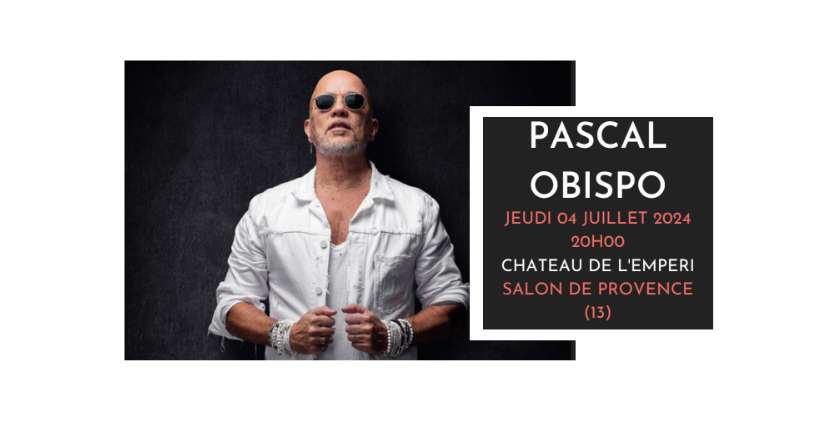Pascal Obispo en concert cet été à Salon de Provence