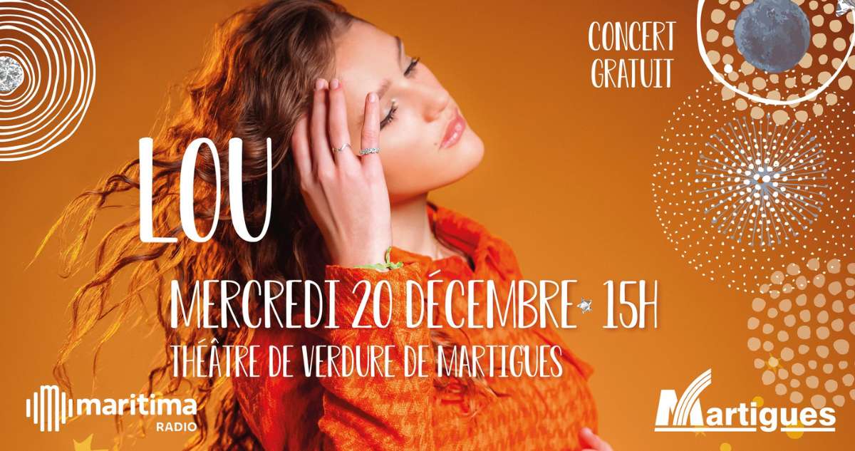 Lou en concert gratuit à Martigues ce mercredi 20 décembre