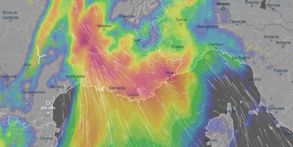 Episode mÃ©diterranÃ©en dans le Var et les Alpes Maritimes : Plus d'un mois de pluie attendu en quelques heures