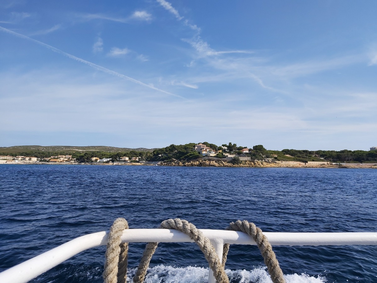 La Côte Bleue en bateau