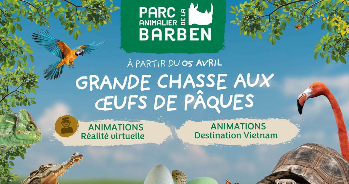 Chasse aux oeufs au Parc Animalier de La Barben