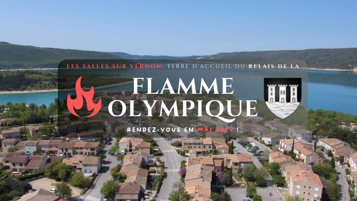 Passage de la Flamme Olympique aux Salles sur Verdon