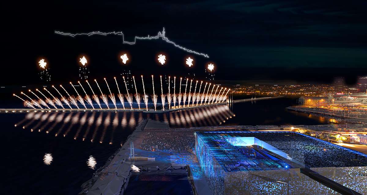 Spectacle de drone, concert et activités sportives pour fêter le départ de la Flamme Olympique les 26 et 27 avril à Marseille