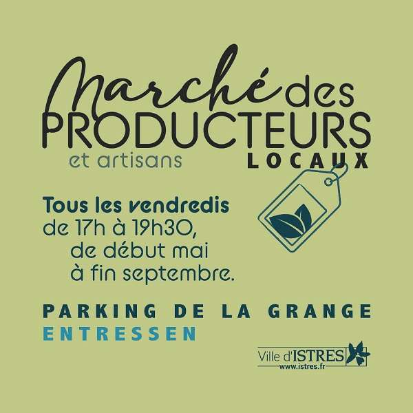 Un marché des producteurs en soirée, à la Grange d'Entressen