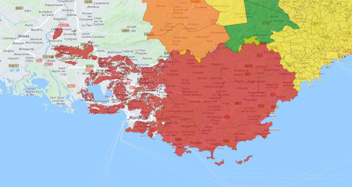 Risques Incendies Tous Les Massifs Du Var Et Des Bouches Du Rhone Fermes Ce Lundi En Raison Du Mistral Region Paca Frequence Sud Fr