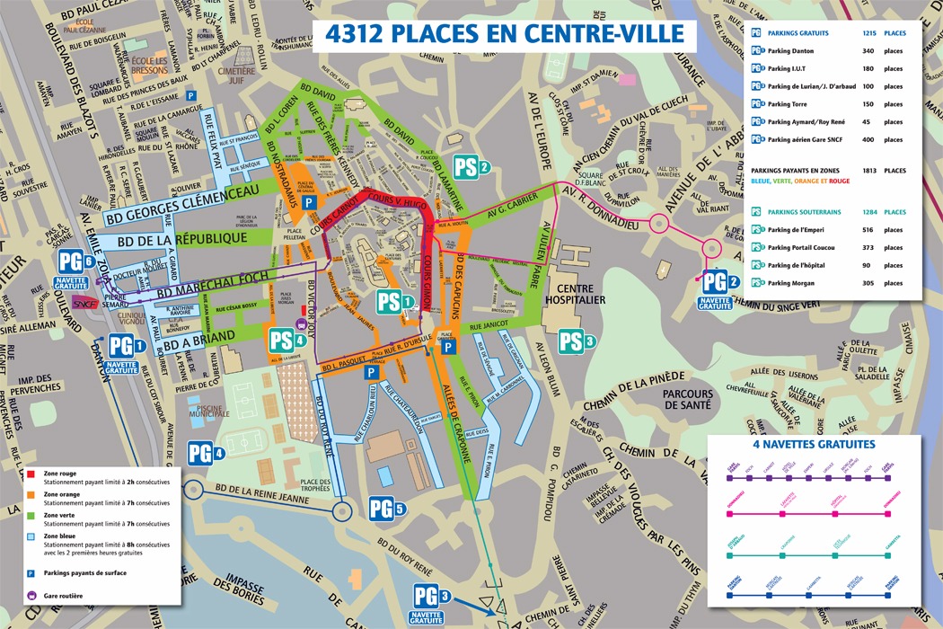 Plan de SalondeProvence  Voyages  Cartes