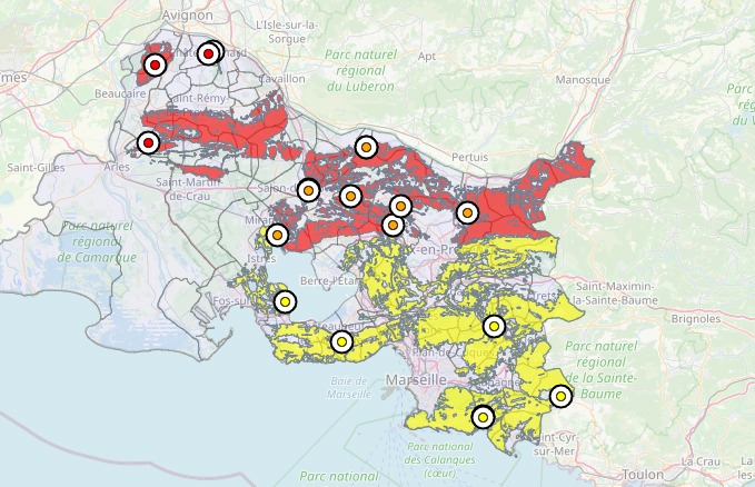 Incendie au sud d'Avignon : reprise de feu «virulente», des quartiers  évacués